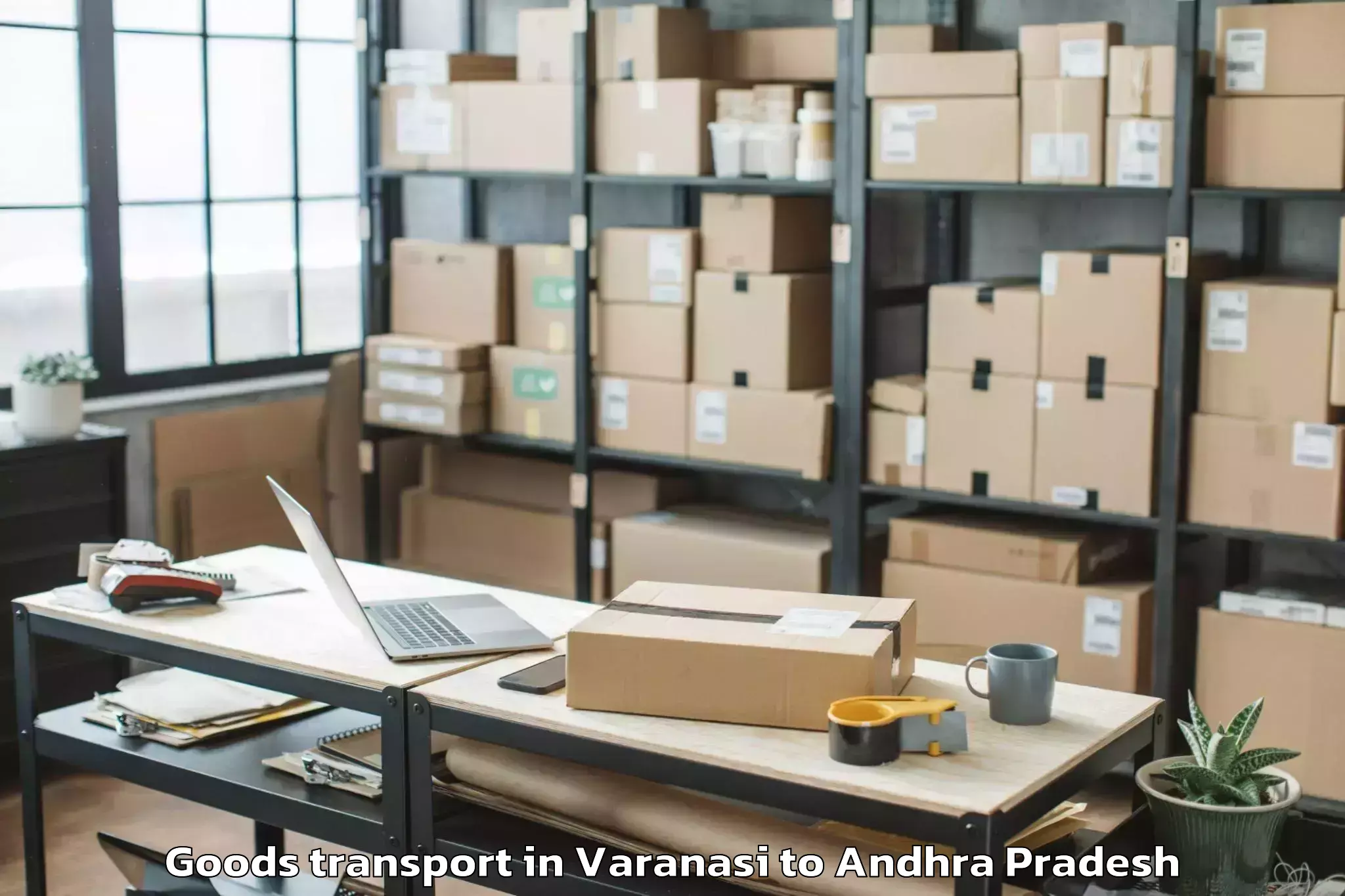 Get Varanasi to Muddanur Goods Transport